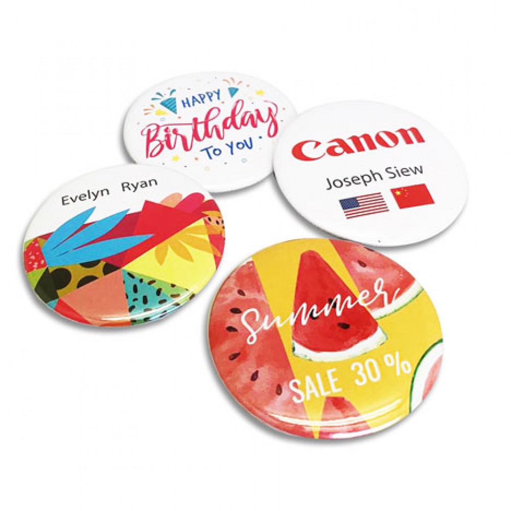 Best Button Name Badges 56mm in Singapore - Name Badges International