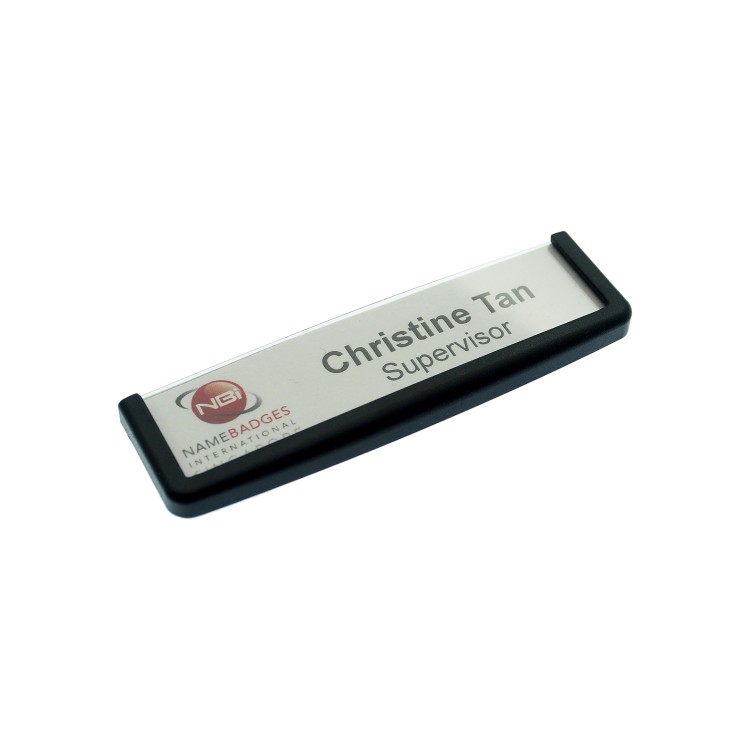 Name Badge Frame 8500 With Magnet Set of 10pcs , 67x17mm