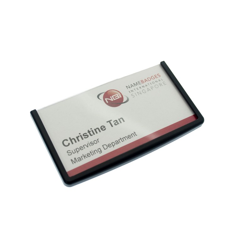 Name Badge Frame 8504 With Magnet 75x40mm