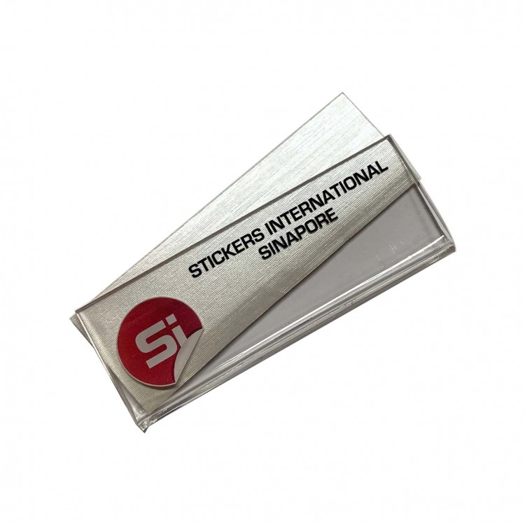 Instant Name Badge with printed logo (inclusive of magnet), MOQ is 10pcs (Price below is per pc) Instant Name Badge with printed logo (inclusive of magnet), MOQ is 10pcs (Price below is per pc)